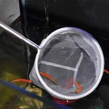 Aquarium Fishing Net Extendable Long Handle Fishing Gear For Catching Fish Shrimp Tank Clean Tools Accessories - White - View 4