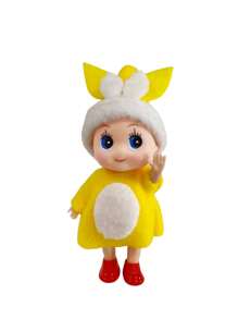 1 件可爱圣诞兔子仙女迷你玩偶装饰品、节日礼物、微型景观装饰、橱窗展示 - 彩色 - 查看 11