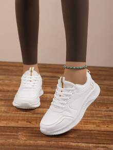 Tenis deportivos versátiles y minimalistas cómodos para uso casual - Negro - Ver 9