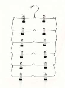 1 件装多层衣架裙架带 12 个夹子节省空间服装收纳架衣架衣柜折叠裤子和裙子衣架裙子鞋子牛仔裤靴子裙子、春季、极简主义、夏季上衣 - 彩色 - 查看 7