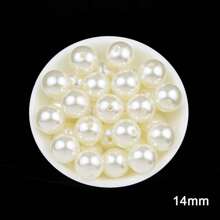 2 mm à 16 mm Perles rondes en ABS beige et blanc, cabochons de perles à moitié plats à moitié ronds, convenant pour la fabrication de bijoux DIY, l'artisanat, les accessoires, les vêtements, les chaussures, les sacs, la décoration des ongles et l'artisanat