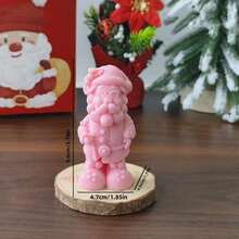 1 nến thơm hình ông già Noel, quà tặng giáng sinh, nến trang trí đạo cụ chụp ảnh quà tặng giáng sinh giáng sinh vui vẻ đêm giáng sinh tiệc giáng sinh - Hồng - Xem 6