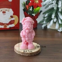 1 nến thơm hình ông già Noel, quà tặng giáng sinh, nến trang trí đạo cụ chụp ảnh quà tặng giáng sinh giáng sinh vui vẻ đêm giáng sinh tiệc giáng sinh - Hồng - Xem 13