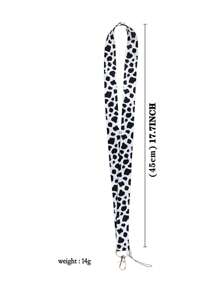 1set Leopard Print, Cow, Zebra, Cat Paw Pattern Lanyard ID Card Holder, Suitable For Doctors, Nurses, Students, Teachers, Exhibition Staff ID Badge Lanyards, Can Be Used As Exhibition Gifts, Keychains Or For Daily Use Car Accessories Bag Charm School Cute Goth Y2k Bag Lanyards With Id Holder Car Accessories Bag Charms Christmas Car Friend Sister Gift Ideas Gifts For Mother, Father, Graduation, And Teacher - Multicolor - View 3
