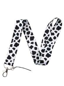 1set Leopard Print, Cow, Zebra, Cat Paw Pattern Lanyard ID Card Holder, Suitable For Doctors, Nurses, Students, Teachers, Exhibition Staff ID Badge Lanyards, Can Be Used As Exhibition Gifts, Keychains Or For Daily Use Car Accessories Bag Charm School Cute Goth Y2k Bag Lanyards With Id Holder Car Accessories Bag Charms Christmas Car Friend Sister Gift Ideas Gifts For Mother, Father, Graduation, And Teacher - Multicolor - View 4