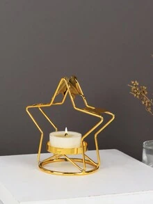 1 chân nến hình học, chân nến sắt tối giản để bàn - Nhiều màu - Xem 8