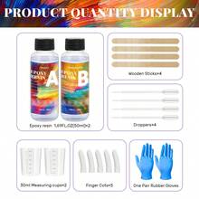 透明无气泡环氧树脂套件，20/50/100/250/500/1000ml，适用于手工 DIY 工艺品、物品组装、派对/生日礼物 - 環氧樹脂 - 查看 18