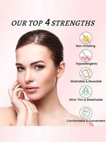 Plastry na zmarszczki na twarzy i czole - Plastry przeciwzmarszczkowe na twarz wygładzające zmarszczki wokół oczu, ust i czoła - Taśma bez silikonu na drobne zmarszczki między oczami i twarzą - Plastry