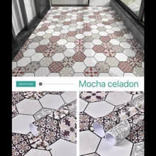 Rutschfeste Bodensticker für Badezimmer, selbstklebende wasserdichte Fliesensticker Wandaufkleber für Küche, Balkon, Esstisch-Matten, Schrankauszüge, Tapeten, Tischmatten, Raumdekoration, geeignet um Ölflecken und Feuchtigkeit zu verhindern, passend für Küchen, Esszimmer, Wohnzimmer, Schränke, Kleiderschränke, Familiengeschenke, Weihnachtsdekoration, Haushaltsgeschenke, Weihnachtsparty