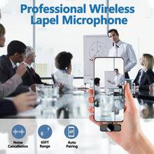 New Live Noise Cancellation Mini Tie Clip Microphone Portable Wireless Lavalier Microphone Compatible With Iphone And Android Phone - YJH-k3 - View 8