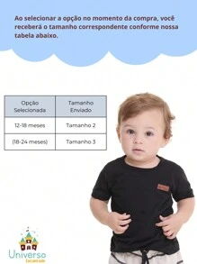 Kit Of 3 Short Sleeve T-Shirts For Baby Boys, Basic, Plain, Sizes 2 To 12 - Nhiều màu - Xem 5