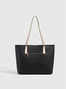 Nuevo conjunto multifuncional de Europa y América con gran capacidad para madre e hijo, de unicolor, bolso de compra con diseño cruzado, bolso de hombro vintage tipo bandolera