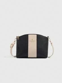 Nuevo conjunto multifuncional de Europa y América con gran capacidad para madre e hijo, de unicolor, bolso de compra con diseño cruzado, bolso de hombro vintage tipo bandolera