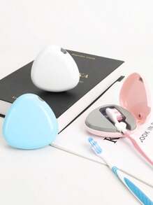 Portable Toothbrush Cleaner Case Rechargeable Toothbrush Sanitizer Cover With U V-C Light, Travel Toothbrush Holder - 白色 - 查看 2