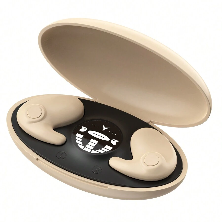 迷你无线耳塞隐形耳机户外运动旅行带环绕立体声适合睡眠兼容苹果 iPhone 三星 - 均碼 - 查看 1