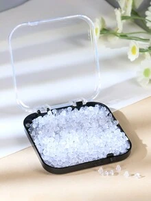 Silicona Atrás de Aretes para Pendientes con Caja de Almacenamiento Exquisita, Respaldos de Aretes Suaves Transparentes Hipoalergénicos de Plástico Goma Reemplazos de Presilla para Pendientes de Gancho para Peces, Aros