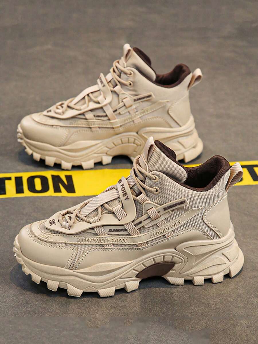 Men's HighTop Sneakers, Trending Thick Sole Casual Sports Shoes, 2024