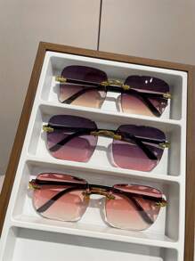 3 pares de gafas cuadradas unisex de estilo casual para exteriores y urbano - Multicolor - Ver 6