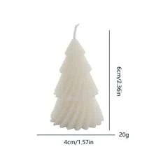 1pc, Handmade Christmas Tree Shaped Scented Candles, Slight Color Difference, Suitable For Home Decor, Restaurant, Birthday, Party, Bathroom Aromatherapy Christmas Decorations Room Decor, Christmas Gifts