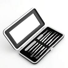 4 Pieces Professional Acne & Blackhead Remover Tool Kit - Includes Blackhead Extractor, Pimple Needle, Comprehensive Facial Cleansing Tool (Rose Gold 4 Pieces Set)
