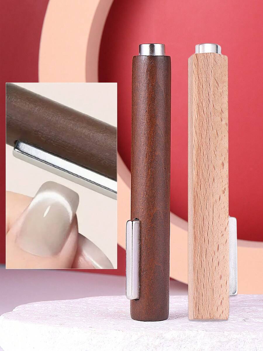 1pc 2In1 DualEnded Nail Stick Strong Columnar & Hexagon