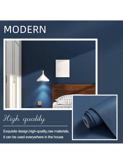 Roll Home Stick Wallpaper Roll, Waterproof Vinyl Contact Paper Living Room Wand Sticker Cabinets Kitchen view 8