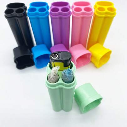 Lighter Storage Case With Cover, King Sized Pre-Rolled Cones Storage Tube Case,Moisture-Proof And Odor-Proof Protective Storage Case Box Container, Storage Container, Protective Storage Container For Home Outdoor Travel,Smoking Accessories, Household Gadgets, Holiday Gift, Birthday Gift, Gift For Friends