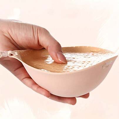 5cm Thick Skin-Colored Adhesive Push-Up Invisible Bra Cups/Pads For Women, Summer Backless/Strapless Occasions