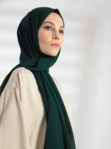 1 boîte 5 pièces foulards en chiffon de couleur unie + 2 pièces pinces à cheveux, ensemble de foulards, turbans pour le port casual quotidien, ensemble de foulards légers et respirants, boîte cadeau, cadeau de vacances
