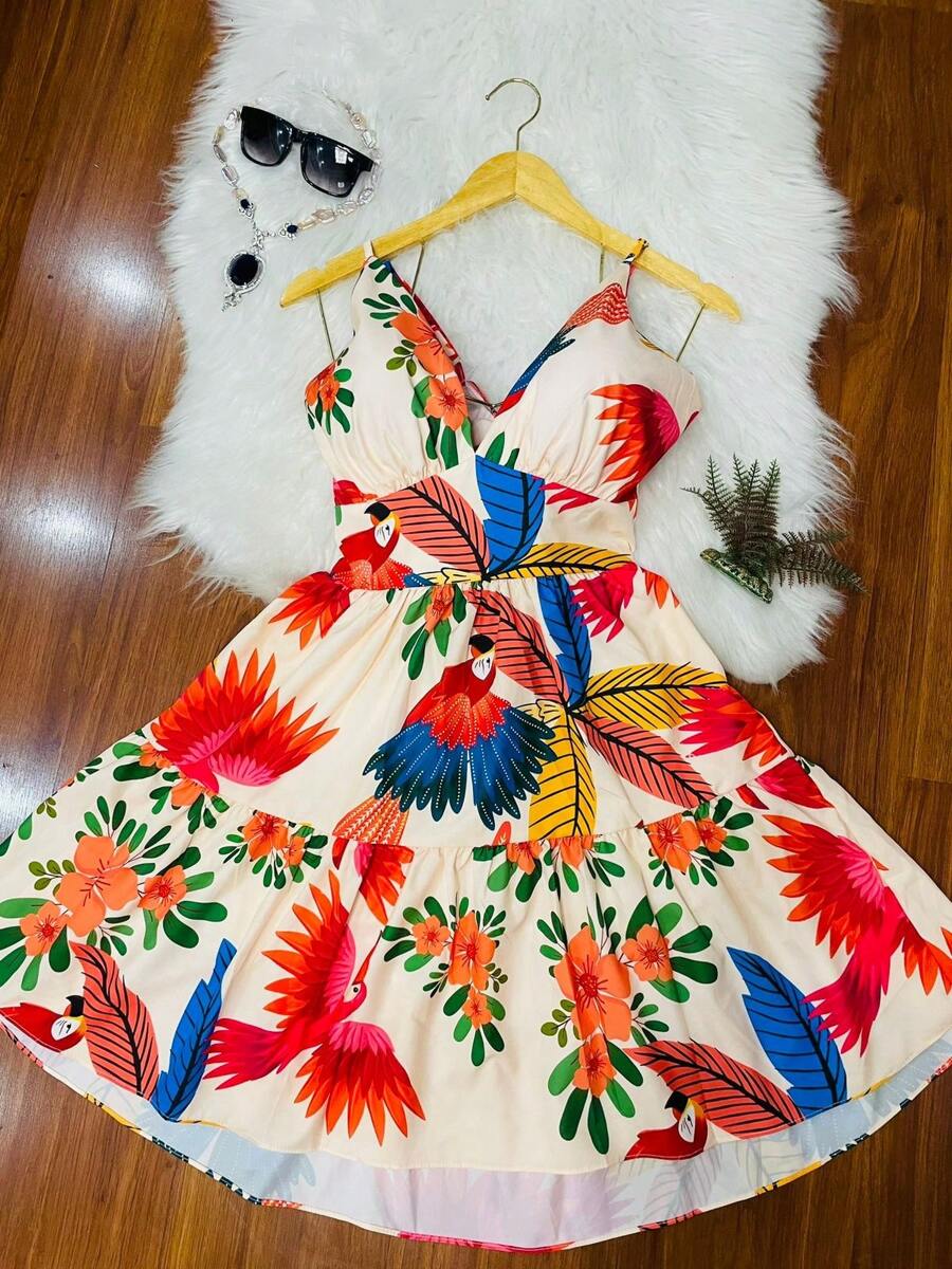 Women Short Dresses - Màu tím - Xem 1