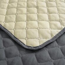 1 pieza Funda de sofá de unicolor a cuadros delgada, protector de sofá resistente al agua y antideslizante para mascotas, cubierta de sofá protector de muebles para dormitorio, oficina, sala de estar, decoración del hogar (se vende por pieza, los reposabrazos y respaldos se deben comprar por separado)