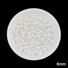 2 mm à 16 mm Perles rondes en ABS beige et blanc, cabochons de perles à moitié plats à moitié ronds, convenant pour la fabrication de bijoux DIY, l'artisanat, les accessoires, les vêtements, les chaussures, les sacs, la décoration des ongles et l'artisanat