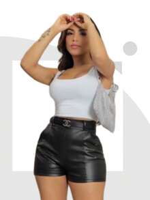 PROMOTION CROPPED THAISE REGATA SUPLEX More Women's Clothing Fashion Women's Luxury Croped Blogger Corselet Gringa Sexy Black  White Sensual Pink Cheap Promotion Evangelical Kit Kits Winter Cold Plus Size Beach Stones Shine Rhinestones Shiny Blouse Blouses Blousesinha Blouses - White - View 1