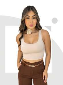 PROMOTION CROPPED THAISE REGATA SUPLEX More Women's Clothing Fashion Women's Luxury Croped Blogger Corselet Gringa Sexy Black  White Sensual Pink Cheap Promotion Evangelical Kit Kits Winter Cold Plus Size Beach Stones Shine Rhinestones Shiny Blouse Blouses Blousesinha Blouses - White - View 6