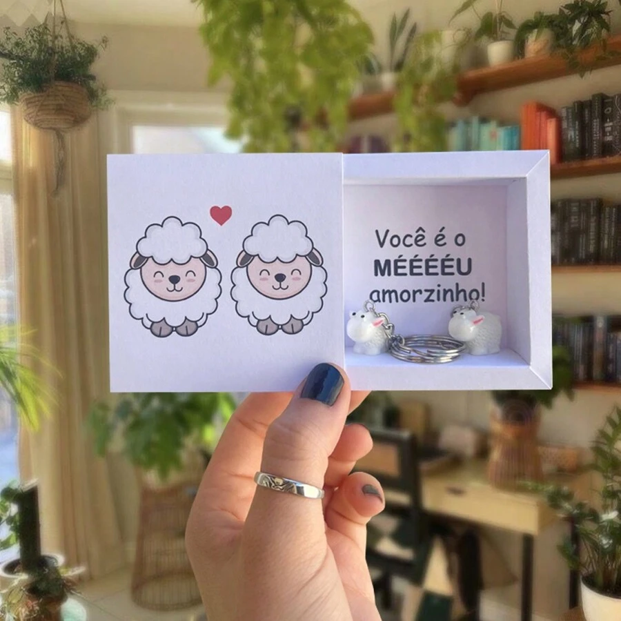 Couple Keychain Kit Friendship You Are My Sweetheart Best Friends Dating Metadinha Gift - trắng - Xem 1