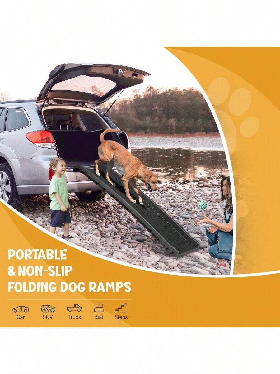 Folding Dog Ramp Pet Ramps For SUV Cars Travel Portable Light Weight