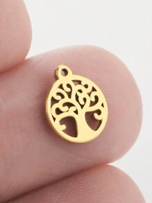 5 cái/gói Bùa Giáng sinh bằng thép không gỉ dùng làm đồ trang sức, vòng cổ, vòng tay, hoa tai thủ công DIY - loạt phim giáng sinh - Xem 22