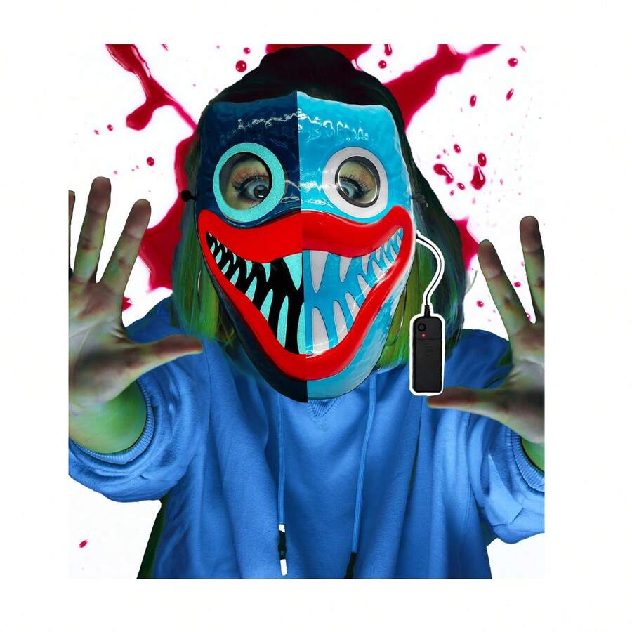 Poppy Playtime Mask Led Light - Blue - View 1