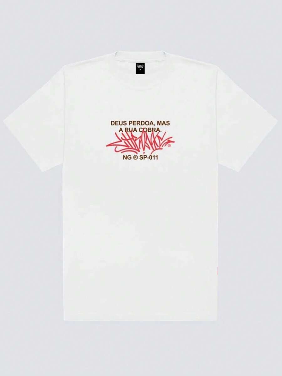 God Forgives Unisex T-Shirt 100% Cotton Streetwear New Arrival Shipping Various Colors!! PLUS SIZE - 白色 - 查看 1