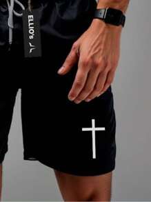 Mauricinho Anti-Odor Sports Shorts MODEL 2024 CRUZ - Gym, Running, Training, Crossfit, Sports - màu đen - Xem 3