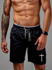 Mauricinho Anti-Odor Sports Shorts MODEL 2024 CRUZ - Gym, Running, Training, Crossfit, Sports - màu đen - Xem 2