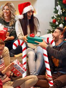 1pc-Christmas Inflatable Candy Canes,Novelty Giant Candy Cane ,Fun PVC Christmas Inflatable Yard Decorations Jumbo Candy Canes Balloons,For Christmas Decorations, Large Pool Floats Outdoor Candy Canes Balloons For Christmas Indoor And Outdoor Decorations, Candyland Decorations - Multicolor - View 4