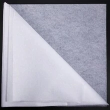 Fusible Cut Fabric Non-Woven Iron-On Easy Meltable Iron On Cut Fabric For Sewing Crafts (White/Black, 100cm Wide X 2 Metres) Thin - Black and White - View 9