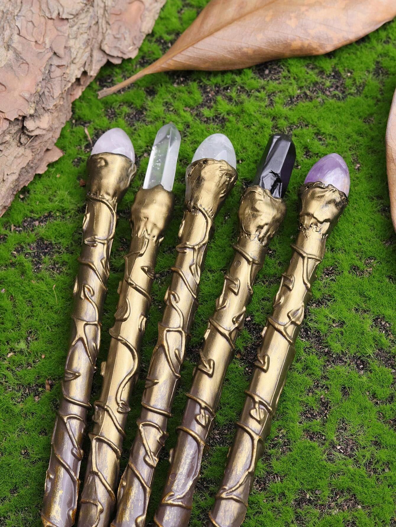 Handmade Crystal Wand Scepter Wand Hermione Magic Wand Witch & Wizard