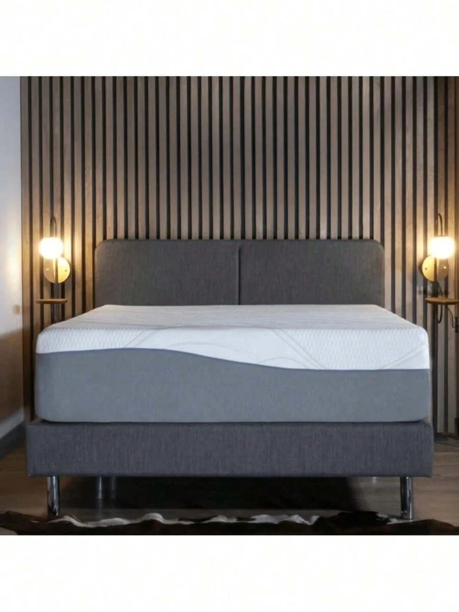 QUEEN SIZE Kruger 14" Medium Cooling Gel Memory Edge Support Pocket