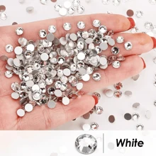 1440pcs DIY Handmade Phone Beauty Nail Art Jewelry Rhinestone Decorative Artificial Diamond Materials - White - View 6