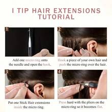 Body Wave Micro Loop Human Hair Extensions Healthy End Micro Link Micro Ring 50pcs Keratin Capsule Body Wave Natural Hair - Natural Black - View 10