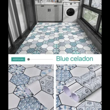 Rutschfeste Bodensticker für Badezimmer, selbstklebende wasserdichte Fliesensticker Wandaufkleber für Küche, Balkon, Esstisch-Matten, Schrankauszüge, Tapeten, Tischmatten, Raumdekoration, geeignet um Ölflecken und Feuchtigkeit zu verhindern, passend für Küchen, Esszimmer, Wohnzimmer, Schränke, Kleiderschränke, Familiengeschenke, Weihnachtsdekoration, Haushaltsgeschenke, Weihnachtsparty