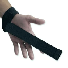 100% Cotton Splint Straps. For Bodybuilding 1 Pair COLOR: Black - Black - View 4