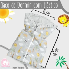 Baby Sleeping Bag With ZIPPER And ELASTIC Cold Winter Printed Fabric 100% Cotton Boy And Girl - 狩獵卡其色 - 查看 4